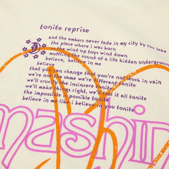 HUF X Smashing Pumpkins Bye June T-Shirt Bone Natural 2XL XXL NEW NWT - Picture 4 of 10